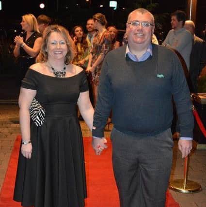 Slimmers Dave and Alison Marsh before losing weight