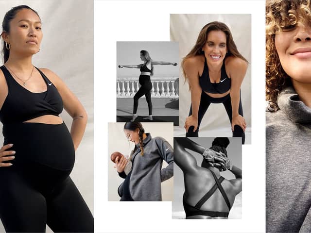 The sports brand’s maternity collection is part of its ‘Nike (M)’ campaign.