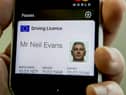 How the DVLA digital licence app could look 