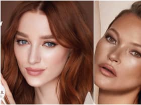 Charlotte Tilbury Beautiful Skin Foundation, on actress Phoebe Dynevor (right) and model Kate Moss (left)