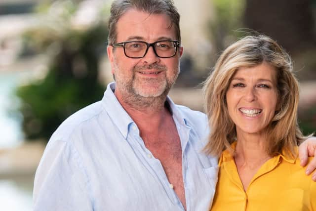 Kate Garraway pictured with her husband Derek Draper in 2019. (Credit: James Gourley/ITV/Shutterstock)