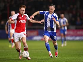 Will Keane in action for Wigan Athletic.  