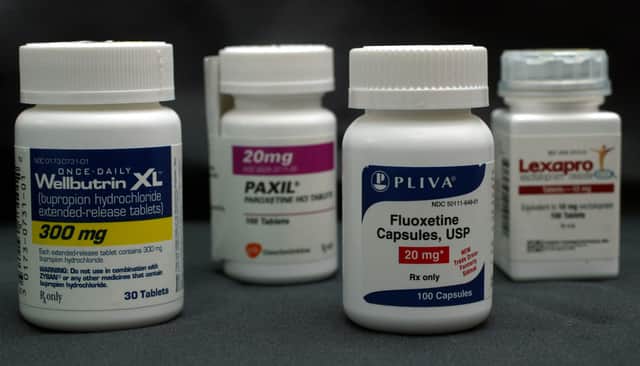 A selection of antidepressants (L-R) Wellbutrin, Paxil, Fluoxetine and Lexapro (Pic: Getty Images)