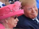 The Queen with then US President Donald Trump on the 75th anniversary of the D-Day landings. Credit: DANIEL LEAL/AFP via Getty Images)