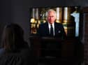 A child watching a broadcast of King Charles III first address to the nation as the new King following the death of Queen Elizabeth II on Thursday. Picture date: Friday September 9, 2022.