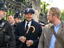 David Beckham queued around 12 hours to walk past Queen Elizabeth II’s coffin. Credit: Getty Images.