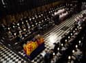 A few moments later and the Queen’s  coffin was lowered into the Royal Vault.