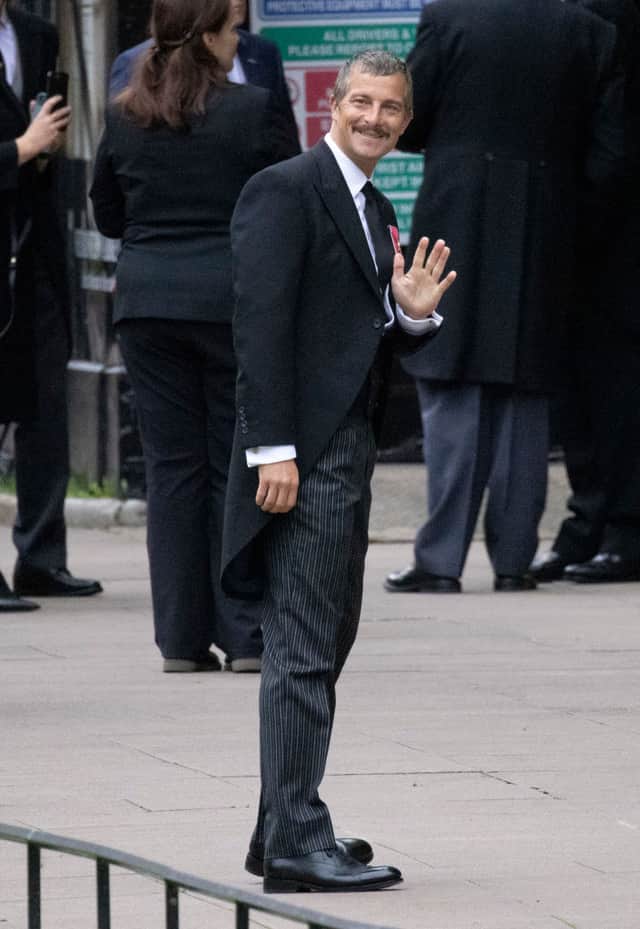 TV personality Bear Grylls during the State Funeral of Queen Elizabeth II.