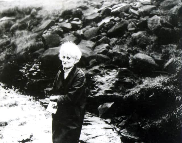 In this undated handout photo supplied by the Greater Manchester Police, Myra Hindley is seen photographed by Ian Brady at an unknown location. 