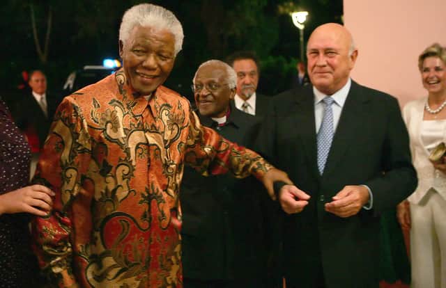 Mandela and de Klerk won the prize in 1993.