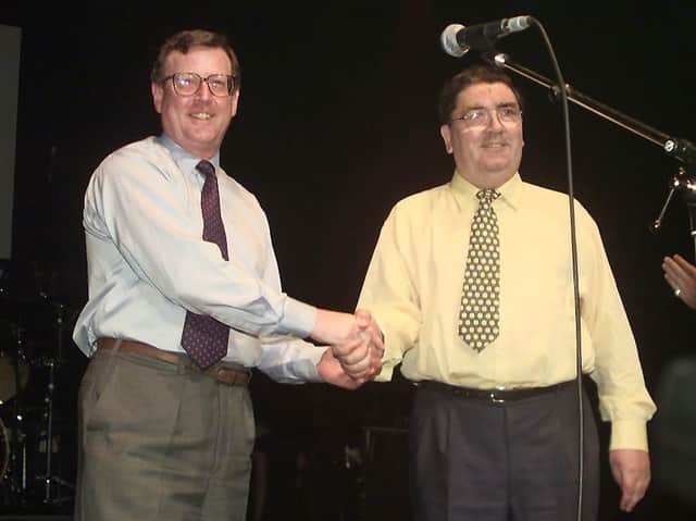 John Hume and David Trimble were key figures in ending the Troubles in Northern Ireland.