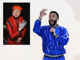 British singer, Craig David, inset, Leigh Francis as Michael Jackson in ‘Bo Selecta’ in 2002. (Photos: Getty)