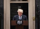 Boris Johnson addresses the nation as he announces his resignation outside 10 Downing Street 7 July 2022 (Photo: Dan Kitwood/Getty Images)