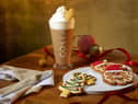 Costa Christmas menu: The Santa Gingerbread Biscuit and Christmas Tree Shortcake biscuit with a Gingerbread & Cream Latte