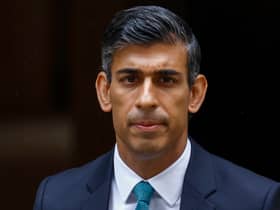 Prime Minister Rishi Sunak leaves 10 Downing Street for his first Prime Minister's Questions on October 26, 2022 in London, England. It was Mr Sunak's first Prime Minister's Questions since taking office yesterday, following the resignation of Liz Truss. (Photo by Jeff J Mitchell/Getty Images)