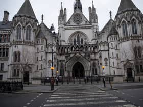  A general view of the Royal Courts of Justice in London.