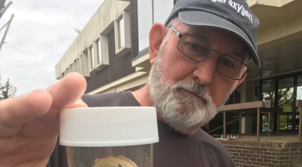 Describing the latest discovery, hunter and beekeeper John de Carteret said it should be a warning to everyone.
