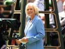 Presenter of the Centre Court Centenary Ceremony, BBC Presenter & Former Tennis Player, Sue Barker smiles on day seven of The Championships Wimbledon 2022 at All England Lawn Tennis and Croquet Club on July 03, 2022 in London, England. (Photo by Ryan Pierse/Getty Images)