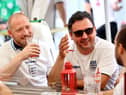 England fans reacting during the UEFA EURO 2020 match between Germany and England at The New Crown British Pub.