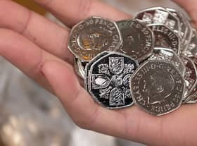 The 50p coins with showing King Charles III (photo The Royal Mint) 