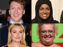 Joe Lycett, Nadiya Hussain, Amelia Dilmoldenberg and Jayde Adams are among the favourites to host Bake Off 2023. Pics: Getty Images.