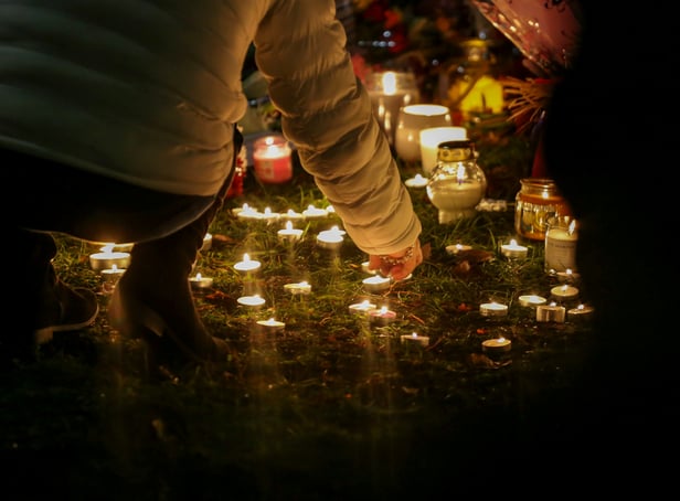 <p>An organised candelit vigil at Babbs Mill Lake where a group of children fell through the ice on Sunday. Three of those children have died while a fourth, aged six, is fighting for his life in hospital.</p>