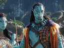 Ronal (Kate Winslet), Tonowari (Cliff Curtis), and the Metkayina Clan (Photo: © 2022 20th Century Studios)