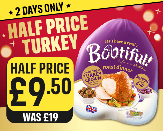 Iceland has released a Christmas deal where shoppers can get a turkey for just £9.50