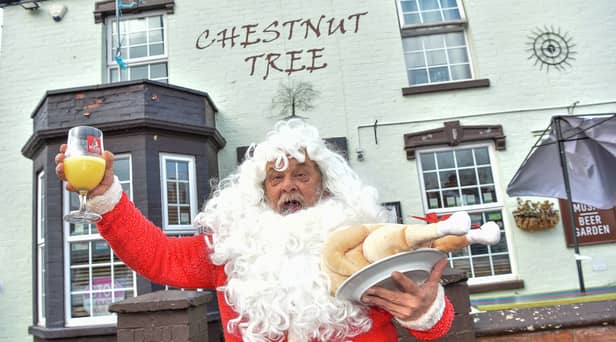 Colin Robinson, landlord of The Chestnut Tree Inn in Worcester, is cooking Christmas dinner for homeless and lonely people in the city.