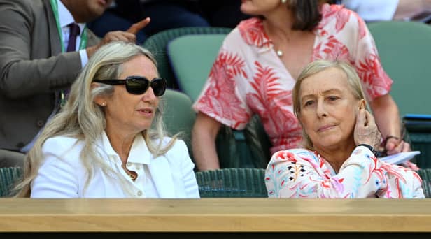 Czech’s former tennis player Martina Navratilova (R) has received a double cancer diagnosis