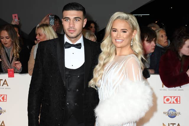 Tommy Fury and Molly-Mae Hague attend the National Television Awards 2020 at The O2 Arena on January 28, 2020 in London, England. (Photo by Gareth Cattermole/Getty Images)