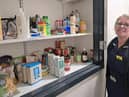 Foodbank on Ward 10 at Walsall Manor Hospital with Claire Cooper, Senior Sister.