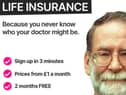 The offending advertisement features the image of one of Britain’s most notorious serial killers (Image: DeadHappy)
