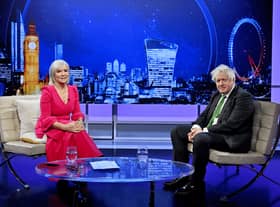 Nadine Dorries interviewed Boris Johnson on Talk TV show Friday Night with Nadine