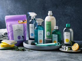 The new ‘No Marks, Just Sparks’ cleaning range is available to buy in M&S stores now.