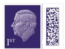 The new stamp design featuring King Charles  