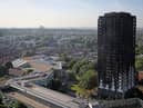 Grenfall tower continues to smoulder on June 15, 2017 in London, England