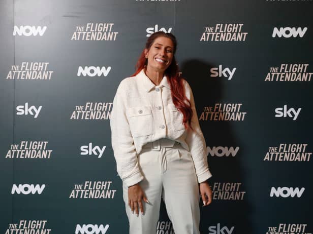  Stacey Solomon attends The Flight Attendant First Class Lounge experience at Selfridges in 2022. (Photo by Tristan Fewings/Getty Images for NOW)