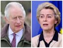 King Charles III (left) and Ursula von der Leyen, President of the European Commission. 