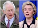 King Charles III (left) and Ursula von der Leyen, President of the European Commission. 