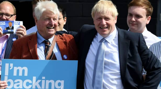 Boris Johnson and his father Stanley