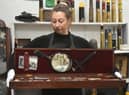 A Victorian vampire slaying kit containing a wooden stake and holy water is up for auction and set to sell for thousands of pounds. The kit which includes a number of tools useful to anyone should they encounter a bloodthirsty vampire originally belonged to a priest living in Wollas Hall, Worcestershire during the late 1800s.