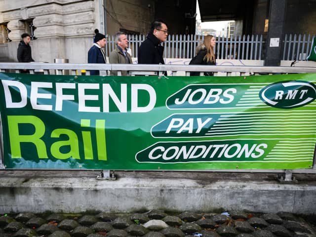 The RMT has been staging strike action at Network Rail since last July (Photo by Leon Neal/Getty Images)