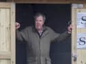 Jeremy Clarkson outside his Diddly Squat farm shop in Chipping Norton, Oxfordshire. 