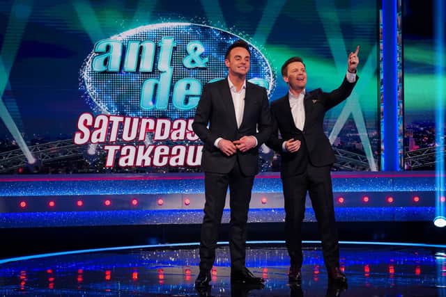Ant and Dec’s Saturday Night Takeaway will go up against three other shows in the Entertainment Programme category (Photo: ITV)