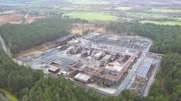  A general view of The Wytch Farm oil production centre, on March 27, 2023 in Poole, England