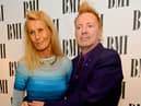 Nora Forster and John Lydon attend the BMI Awards at The Dorchester on October 15, 2013 in London, England.  (Photo by Ben A. Pruchnie/Getty Images)