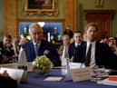 Peace talks between father and son King Charles III and Prince Harry have taken place as they hope to reconcile ahead of the Westminster Abbey ceremony - Credit: Getty Images