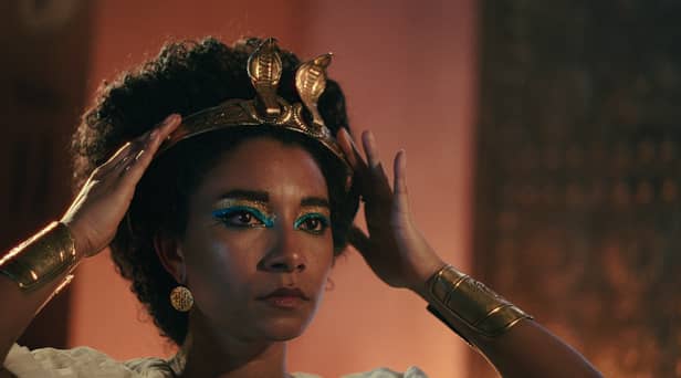 Actress Adele James plays Cleopatra in the new Netflix series