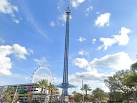 The Free Fall attraction is 430 feet high and the tallest drop ride in the world (Photo: Google Maps)